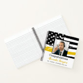 Dispatcher Retirement Foto Thin Gold Line Gast Notizblock (Innenseite)