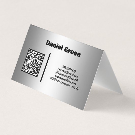 Dispatcher Scannable QR Business Card Visitenkarten (Rückseite)
