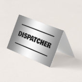 Dispatcher Scannable QR Business Card Visitenkarten (Vorderseite)