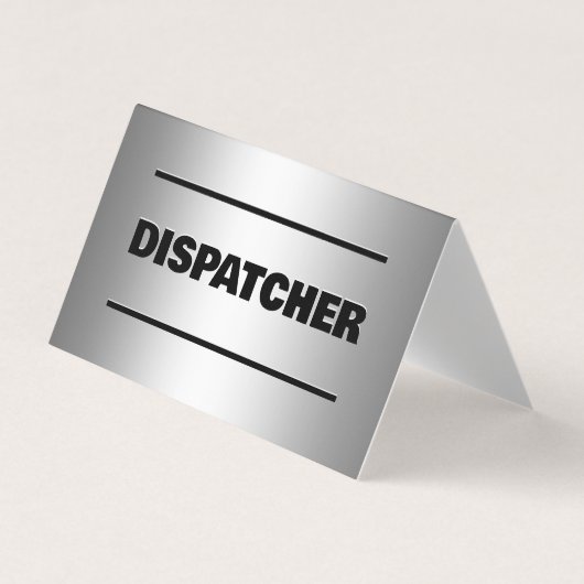 Dispatcher Scannable QR Business Card Visitenkarten (Vorderseite)