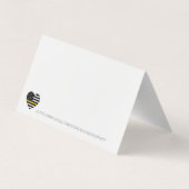 Dispatcher Thin Gold Line 911 Polizei Vielen Dank Visitenkarten (Rückseite)