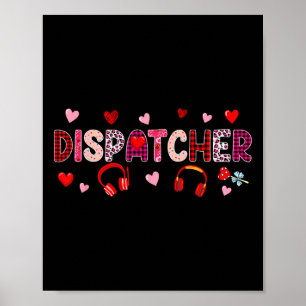 Dispatcher-Tools Valentinstag Leopard Süß Hör auf Poster