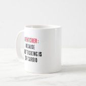 Dispatcher, weil Multitasking unser Herz ist Kaffeetasse (Vorderseite Links)
