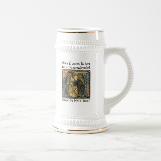 Dispensationalist-Bier-Tasse Bierglas (Rechts)