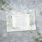 Display Baby Duwer Greenery Winter Snowflakes Begleitkarte