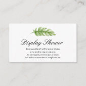 Display Baby Showingkarte Begleitkarte (Vorderseite)