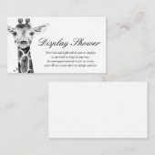 Display Baby Showingkarte Begleitkarte (Vorne/Hinten)