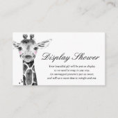 Display Baby Showingkarte Begleitkarte (Vorderseite)