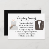 Display Bridal Polterabend Bridge & Groom Begleitkarte (Vorne/Hinten)