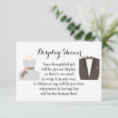 Display Bridal Polterabend Bridge & Groom Begleitkarte (Stehend Vorderseite)