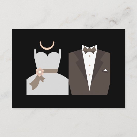 Display Bridal Polterabend Bridge & Groom Begleitkarte (Rückseite)