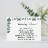 Display Bridal Polterabend Greenery Eukalyptus Begleitkarte (Stehend Vorderseite)