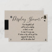 Display Bridal Polterabend Pen & Inkwell Begleitkarte (Vorne/Hinten)