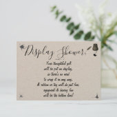 Display Bridal Polterabend Pen & Inkwell Begleitkarte (Stehend Vorderseite)