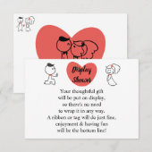 Display Bridal Polterabend Wedding Couple  Begleitkarte (Vorne/Hinten)