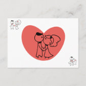 Display Bridal Polterabend Wedding Couple  Begleitkarte (Rückseite)