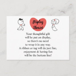 Display Bridal Polterabend Wedding Couple Begleitkarte