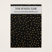 Display-Cards für Gold Confetti und Black Earring (Vorderseite)