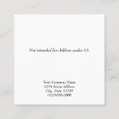 Display-Cards mit benutzerdefiniertem Vintagen Flo Telefonnummerkarte (Rückseite)