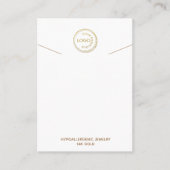 Display des Netzklassehalters für das weiße Logo Visitenkarte (Vorderseite)