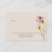 Display-Dusch-Wildblume ohne Geschenkartikel Begleitkarte (Rückseite)