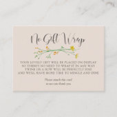 Display-Dusch-Wildblume ohne Geschenkartikel Begleitkarte (Vorderseite)