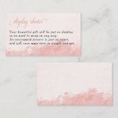 Display Dusche Aquarellfarbe Tinte Wash Textur ros Begleitkarte (Vorne/Hinten)