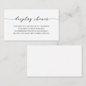 Display Dusche Babysteckkarte Begleitkarte (Vorne/Hinten)