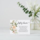 Display Dusche Dusty Pink Rose Sage Green Baby Begleitkarte (Stehend Vorderseite)