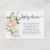 Display Dusche Dusty Pink Rose Sage Green Baby Begleitkarte (Vorderseite)