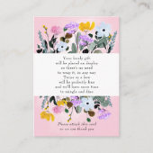 Display Dusche Hübsche Wildblume Rasen Geschenk-Ta Begleitkarte (Vorderseite)