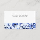 Display-Dusche Keine Wrap-Gefärbte Krawatte Blue S Begleitkarte (Rückseite)