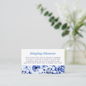 Display-Dusche Keine Wrap-Gefärbte Krawatte Blue S Begleitkarte (Stehend Vorderseite)