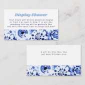 Display-Dusche Keine Wrap-Gefärbte Krawatte Blue S Begleitkarte (Vorne/Hinten)