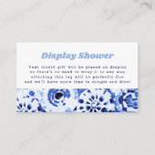 Display-Dusche Keine Wrap-Gefärbte Krawatte Blue S Begleitkarte (Vorderseite)