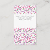 Display Dusche No Wrap Gedicht Little Lamb Begleitkarte (Rückseite)