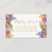 Display Dusche Oktober Blätter farbenfrohe Foliage Begleitkarte (Vorderseite)