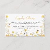 Display Dusche Wildblume Blumenschmuck Begleitkarte (Vorderseite)