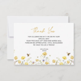 Display Dusche Wildblume Blumenschmuck Dankeskarte