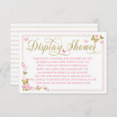 Display-Duschkarte, Schmetterlingswaage Begleitkarte (Vorne/Hinten)