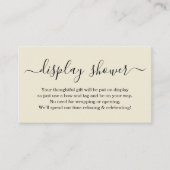 Display-Duschvorrichtung für die Einladung - Einfa (Vorderseite)