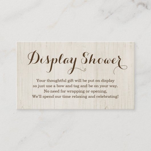 Display-Duschvorrichtung für die Einladung - rusti (Vorderseite)