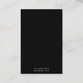 Display Earring Black Color Visitenkarte (Rückseite)