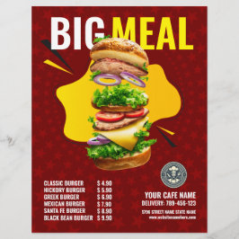 Display-Flyer für kreative Burger Flyer