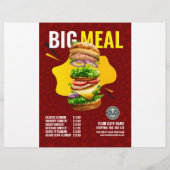 Display-Flyer für kreative Burger Flyer (Hinten)