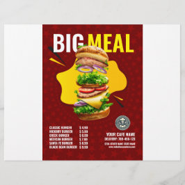 Display-Flyer für kreative Burger Flyer