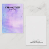 Display-Karte für Aquarellfarben Visitenkarte (Vorne/Hinten)