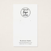 Display-Karte für benutzerdefinierte Firmenlogos (Vorderseite)