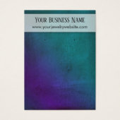 Display-Karte für den lila Aquamarinen Holzkörner (Vorderseite)