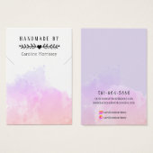 Display-Karte für den Wasserfarbensplash (Vorne & Hinten)